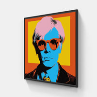 Warhol's Pop Fusion-Canvas-artwall-20x20 cm-Black-Artwall