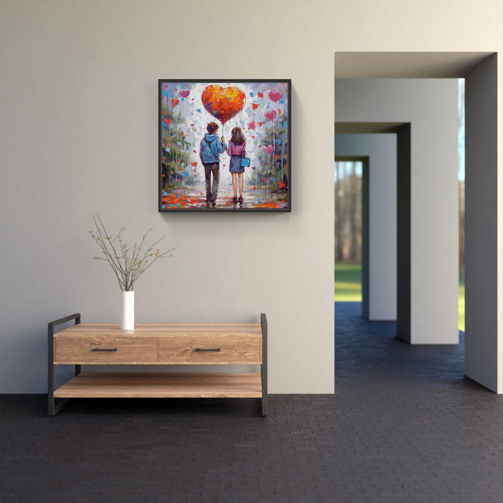 Blissful Heart Connection-Canvas-artwall-Artwall