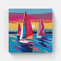 Yacht Dreams Sailing Bliss-Canvas-artwall-Artwall