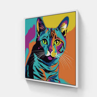 cat meow purr fur-Canvas-artwall-20x20 cm-White-Artwall