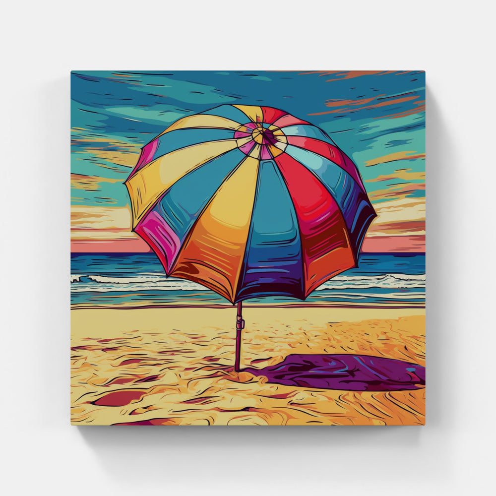 Pier Sunset Waves-Canvas-artwall-Artwall