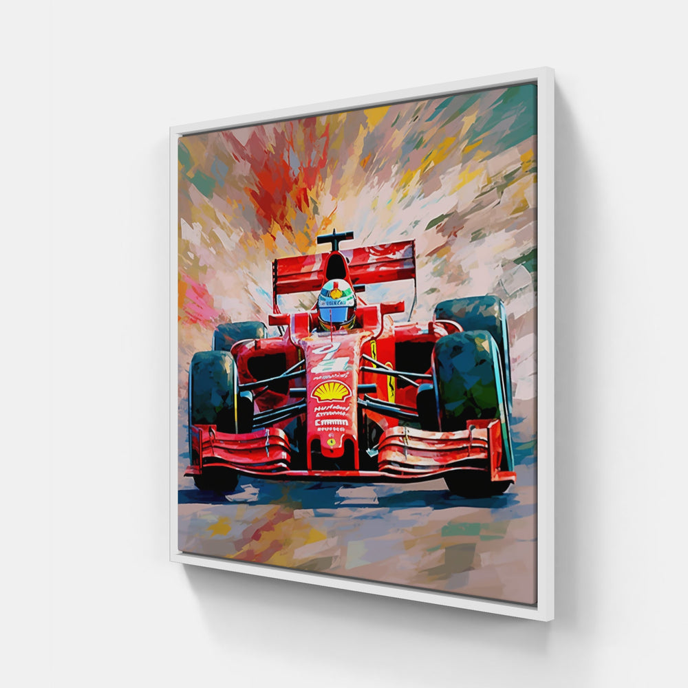 Formula 1 Thrills Unleashed-Canvas-artwall-20x20 cm-White-Artwall