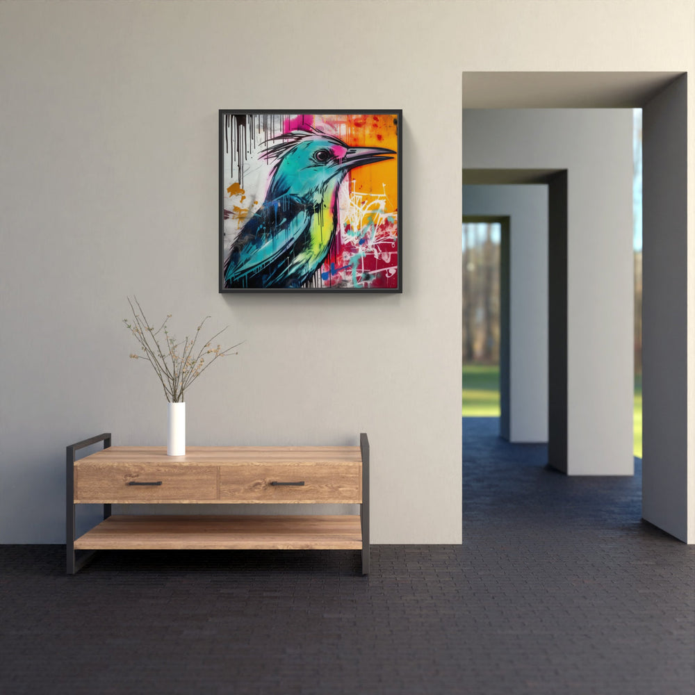 Bird sky blue-Canvas-artwall-Artwall