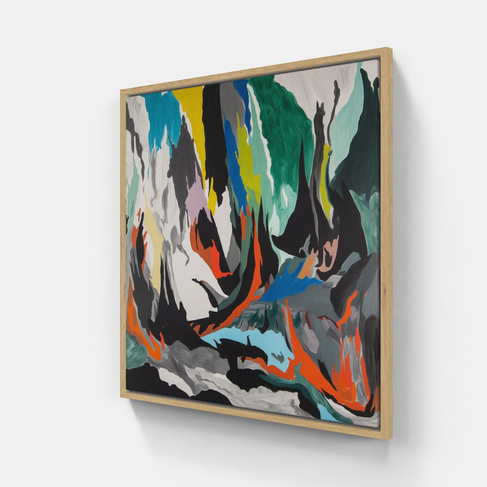 #43210 Vibrant Impressions-Canvas-artwall-20x20 cm-Wood-Artwall