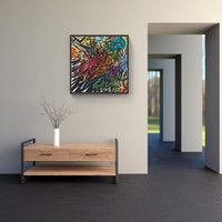 right on time trippy-Canvas-artwall-Artwall