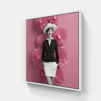 Glamorous Essence Unveiled in Style-Canvas-artwall-20x20 cm-White-Artwall
