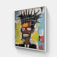 Dynamic Basquiat Canvas-Canvas-artwall-20x20 cm-White-Artwall