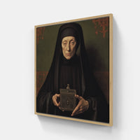 Van Eyck's Divine Light-Canvas-artwall-20x20 cm-Wood-Artwall