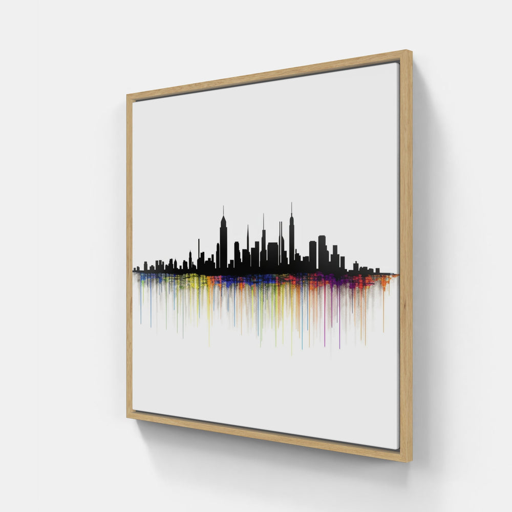 Urban Skyline Splendor-Canvas-artwall-Artwall