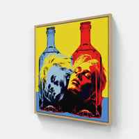 Warhol's Timeless Legacy-Canvas-artwall-20x20 cm-Wood-Artwall