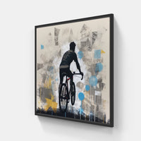 Cyclist's Canvas-Canvas-artwall-20x20 cm-Black-Artwall