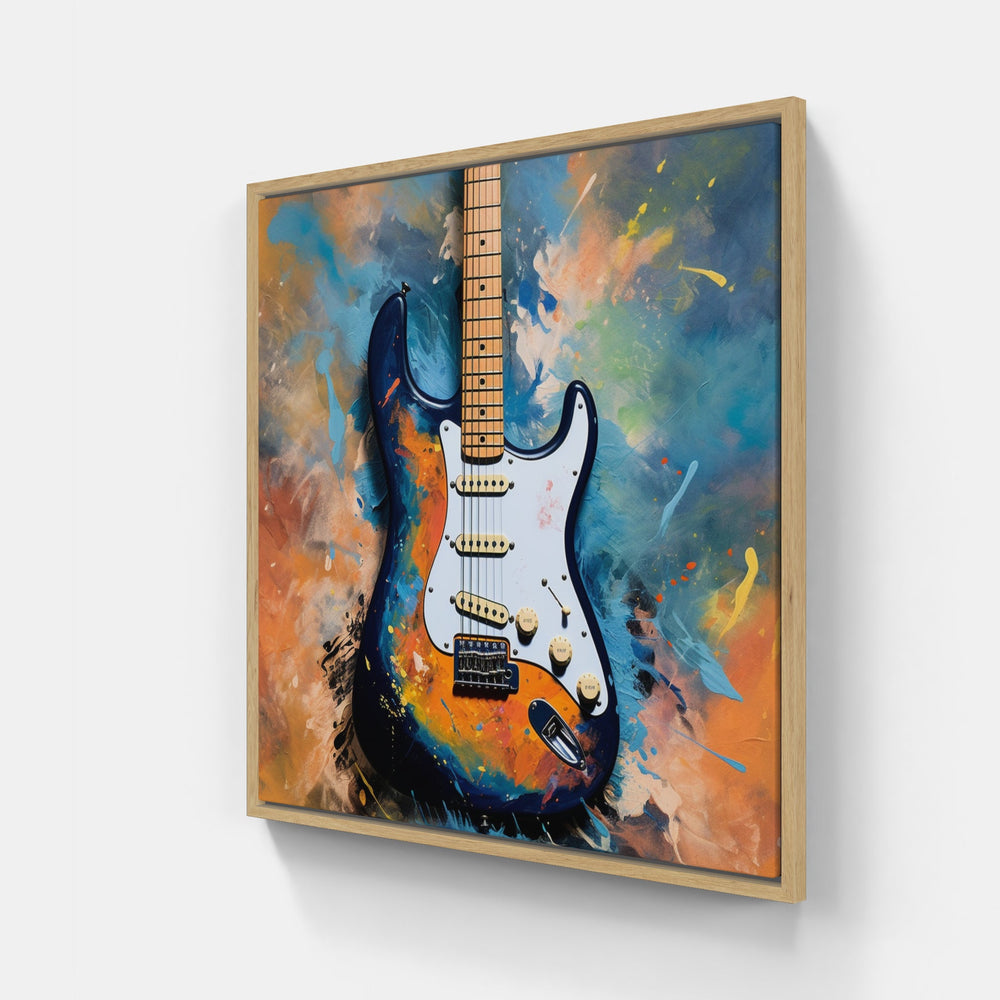 Harmonic Guitar Fusion-Canvas-artwall-Artwall