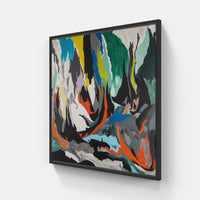 #43210 Vibrant Impressions-Canvas-artwall-20x20 cm-Black-Artwall