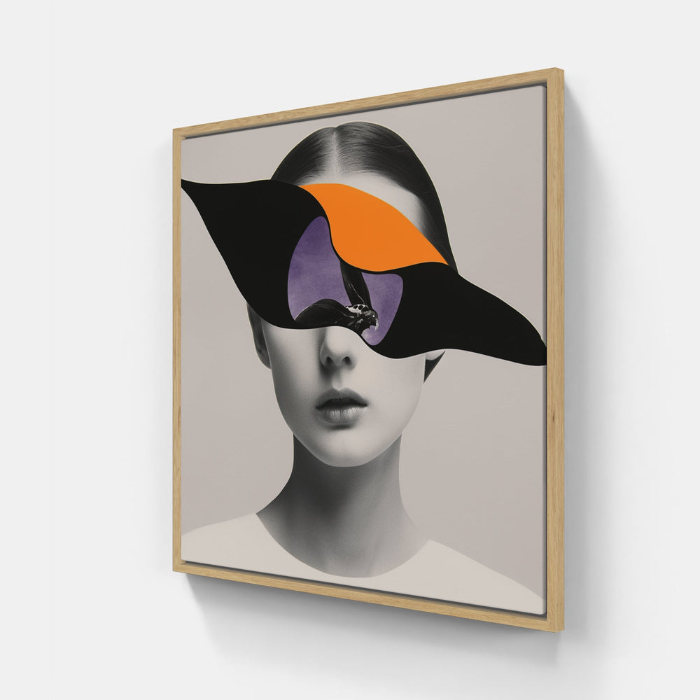 Minimalist Collage Symphony-Canvas-artwall-20x20 cm-Wood-Artwall