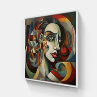 Picasso's Colorful Abstractions-Canvas-artwall-20x20 cm-White-Artwall