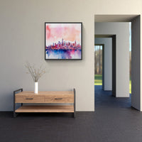 Colorful Cityscape Skyline-Canvas-artwall-Artwall