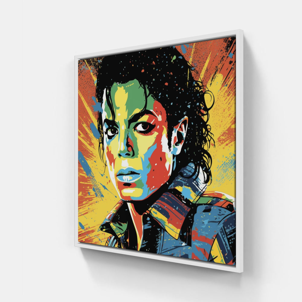 Michael Jackson-Canvas-artwall-20x20 cm-White-Artwall