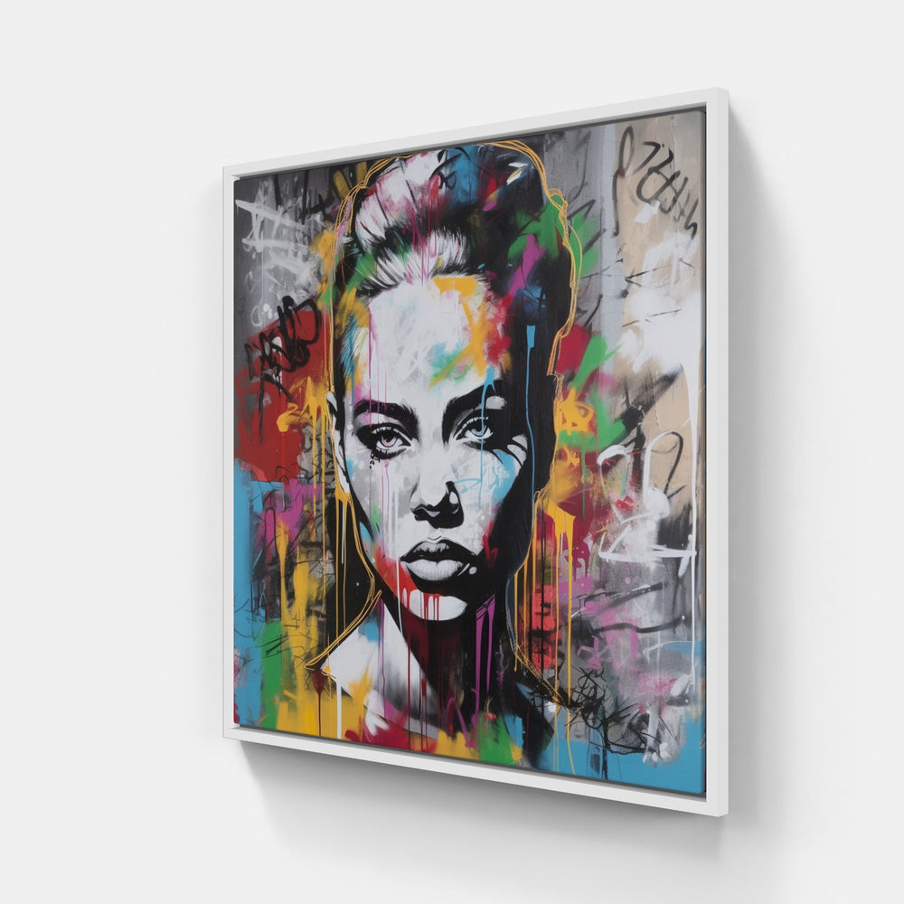 Street Blues-Canvas-artwall-20x20 cm-White-Artwall