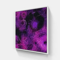 Purple on love-Canvas-artwall-20x20 cm-White-Artwall