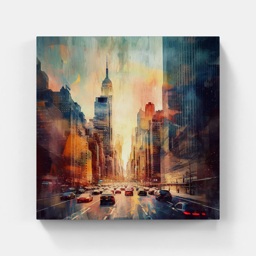 Downtown Twilight Glow-Canvas-artwall-Artwall