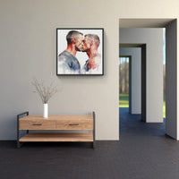 Amorous Unity Passion Embrace-Canvas-artwall-Artwall