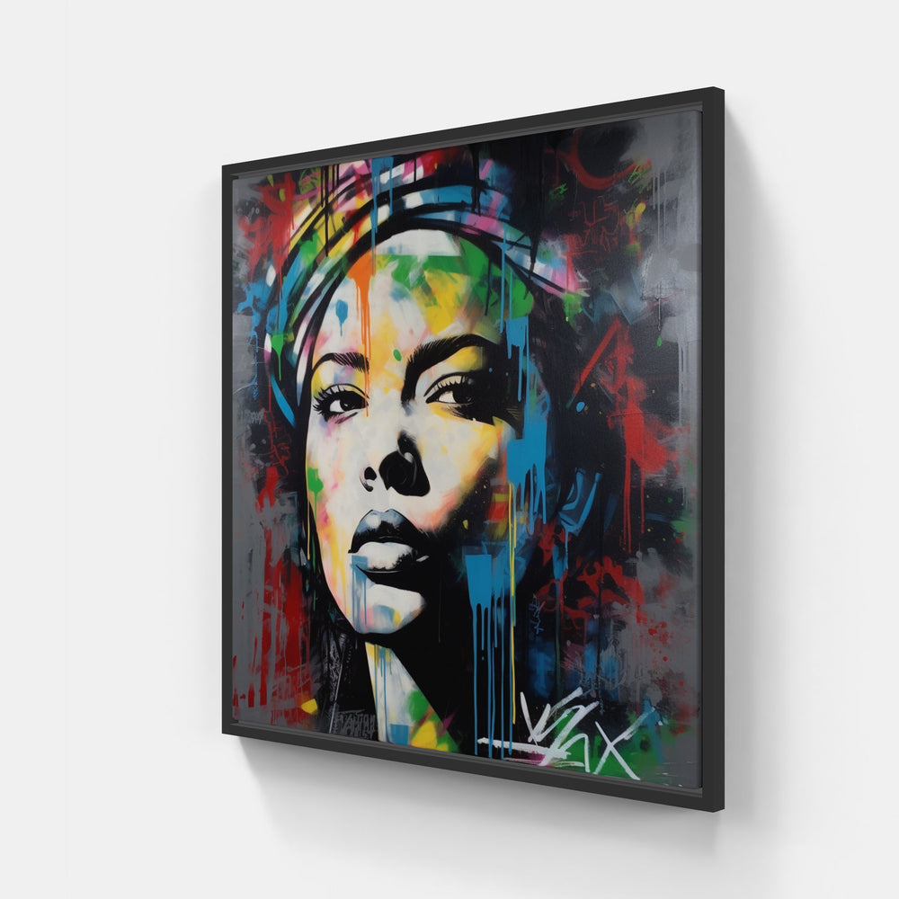 Street lamp dreams-Canvas-artwall-20x20 cm-Black-Artwall