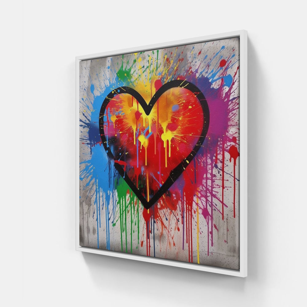 Boundless Love's Passion-Canvas-artwall-20x20 cm-White-Artwall