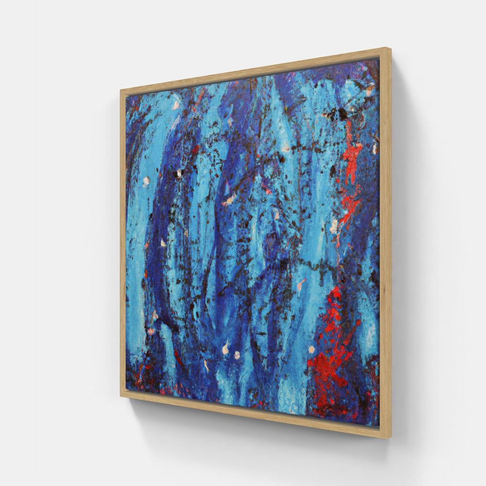 Blue sky spreads peace-Canvas-artwall-20x20 cm-Wood-Artwall