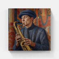 Mellow Saxophone Melodies-Canvas-artwall-Artwall