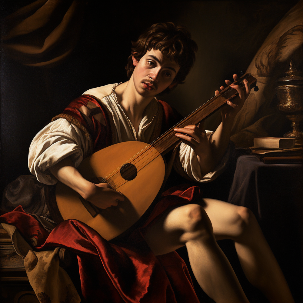 Caravaggio's Serene Silence-Canvas-artwall-Artwall