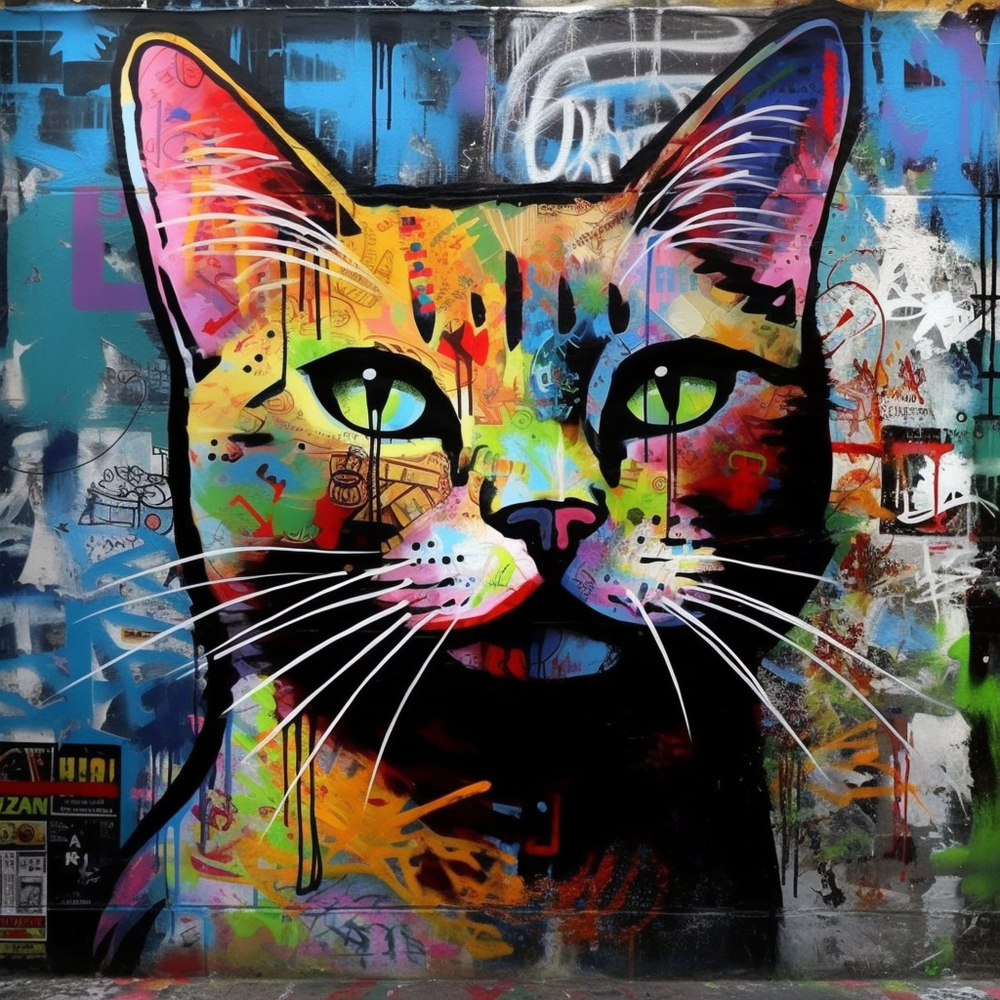 Cat Fuzz Soft Fur-Canvas-artwall-Artwall