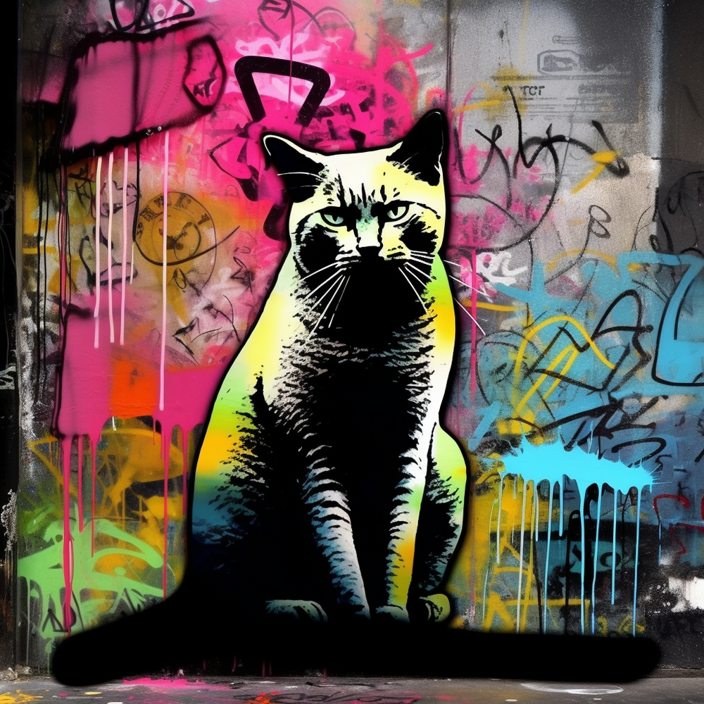 Cat purr bliss-Canvas-artwall-Artwall