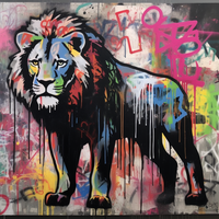 Lion Roar Growl Pride-Canvas-artwall-Artwall