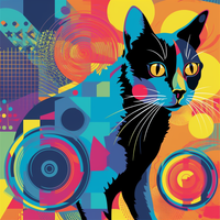 Cat meow purr scratch-Canvas-artwall-Artwall