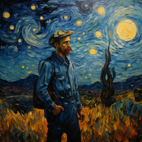 Van Gogh's Brush Dance-Canvas-artwall-Artwall