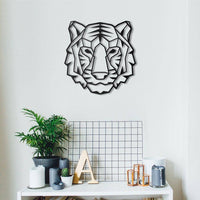 Décoration murale métal tigre