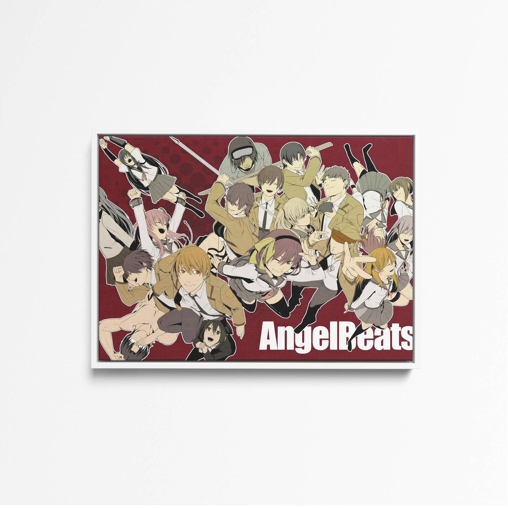 Tableau Angel Beats Personnages En Action - front white