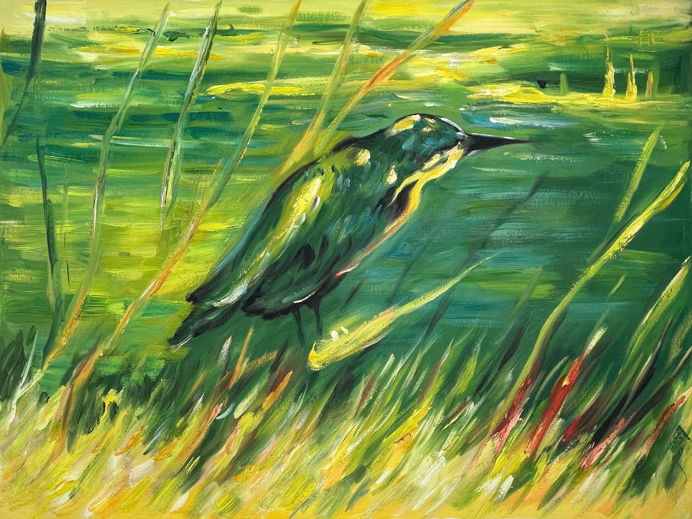 Le Martin-pêcheur par Vincent van Gogh - Reproduction de Peinture à l'Huile