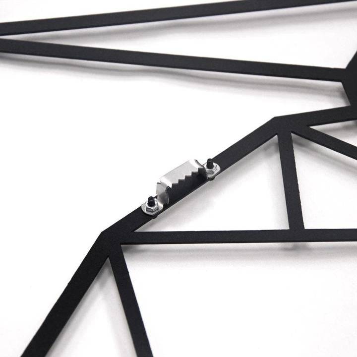 Déco murs métal flamant rose