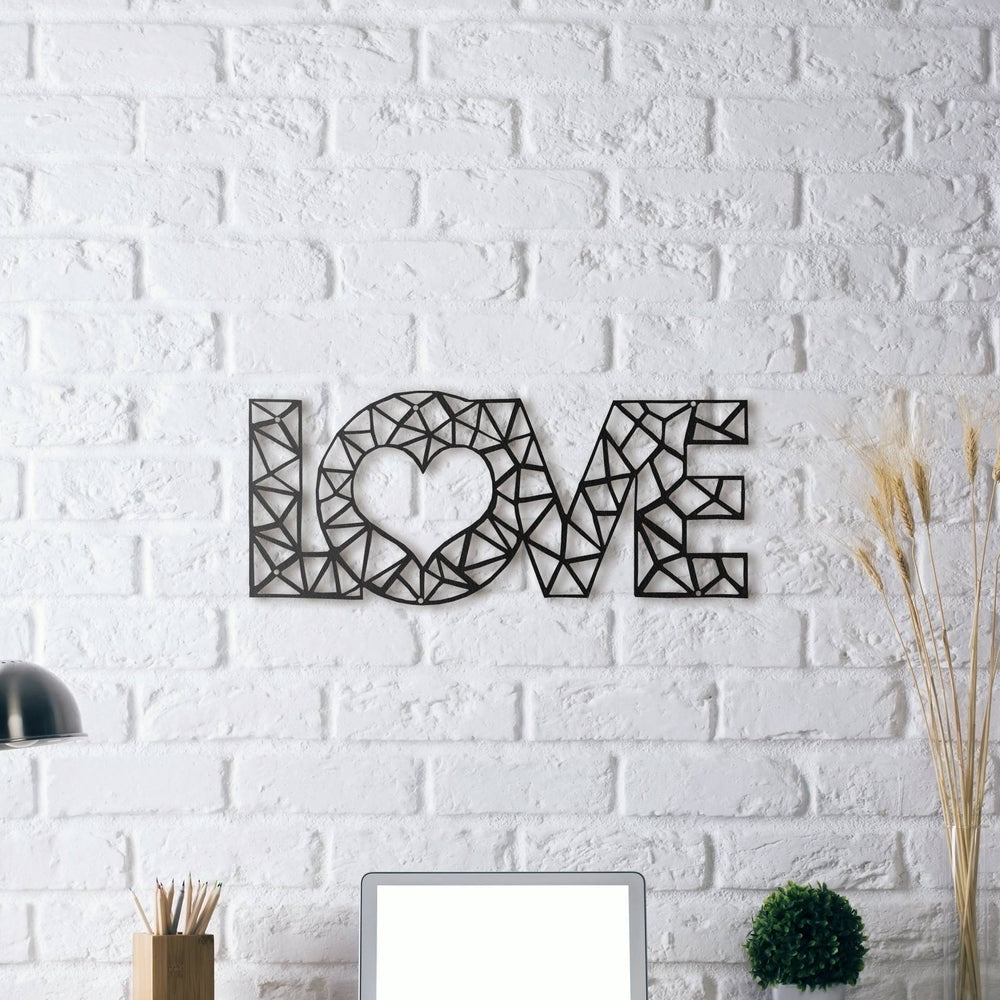 Décoration murale métal love I
