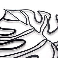 Décoration métal feuille