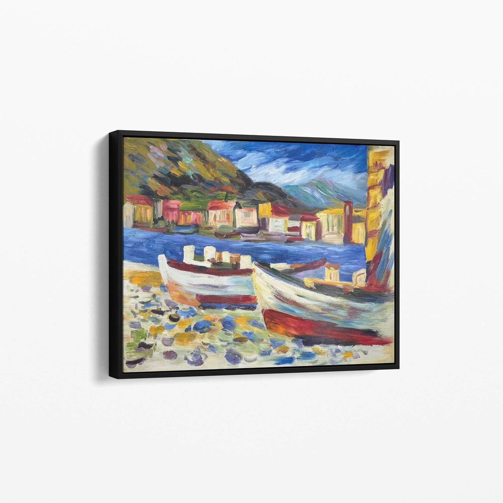 Rapallo, Bateaux par Wassily Kandinsky - Reproduction de Peinture à l'Huile