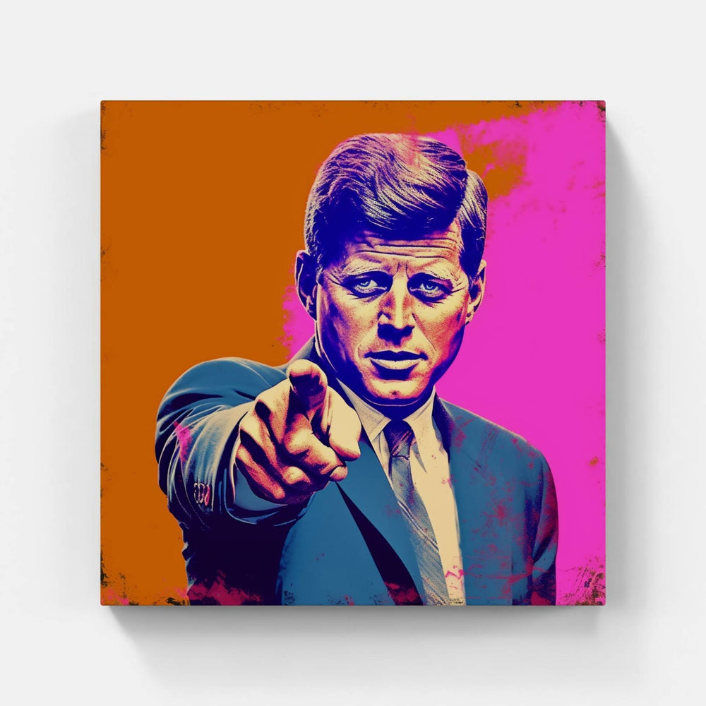J.F.K Pop-Canvas-artwall-Artwall