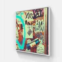 Graffiti Tag Masterpiece-Canvas-artwall-20x20 cm-White-Artwall