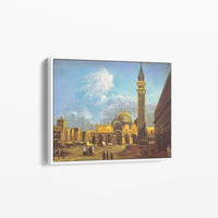 Venise : Place Saint-Marc avec la Basilique et le Campanile par Canaletto - Reproduction Artistique à l'Huile