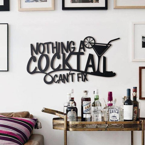 Decoration métal cocktail