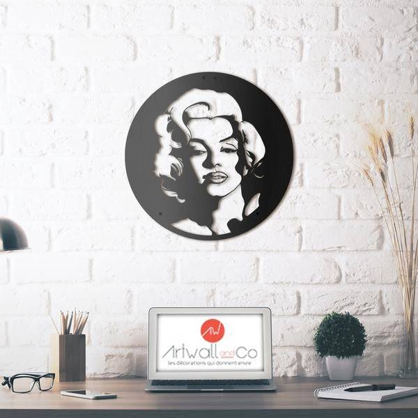 Décoration métal Marilyn Monroe