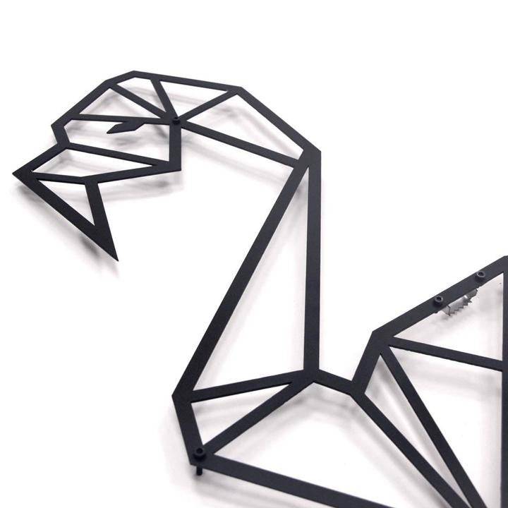 Déco murs métal flamant rose