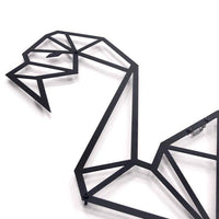 Déco murs métal flamant rose