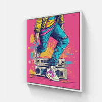 Pop Streetwear Express-Canvas-artwall-20x20 cm-White-Artwall